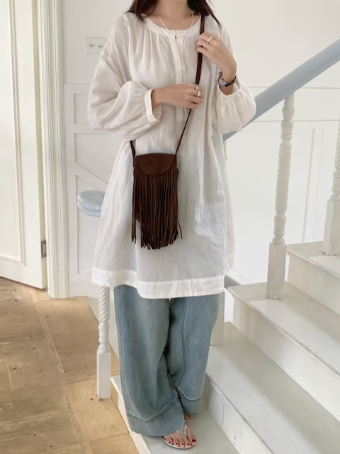 Madison Suede-Like Crossbody Bag w/Tassel