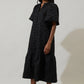 Ely Jacquard Floral Midi Dress - One Left!