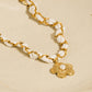 Journey 18K Gold Non-Tarnish Floral Chain Pendant Necklace