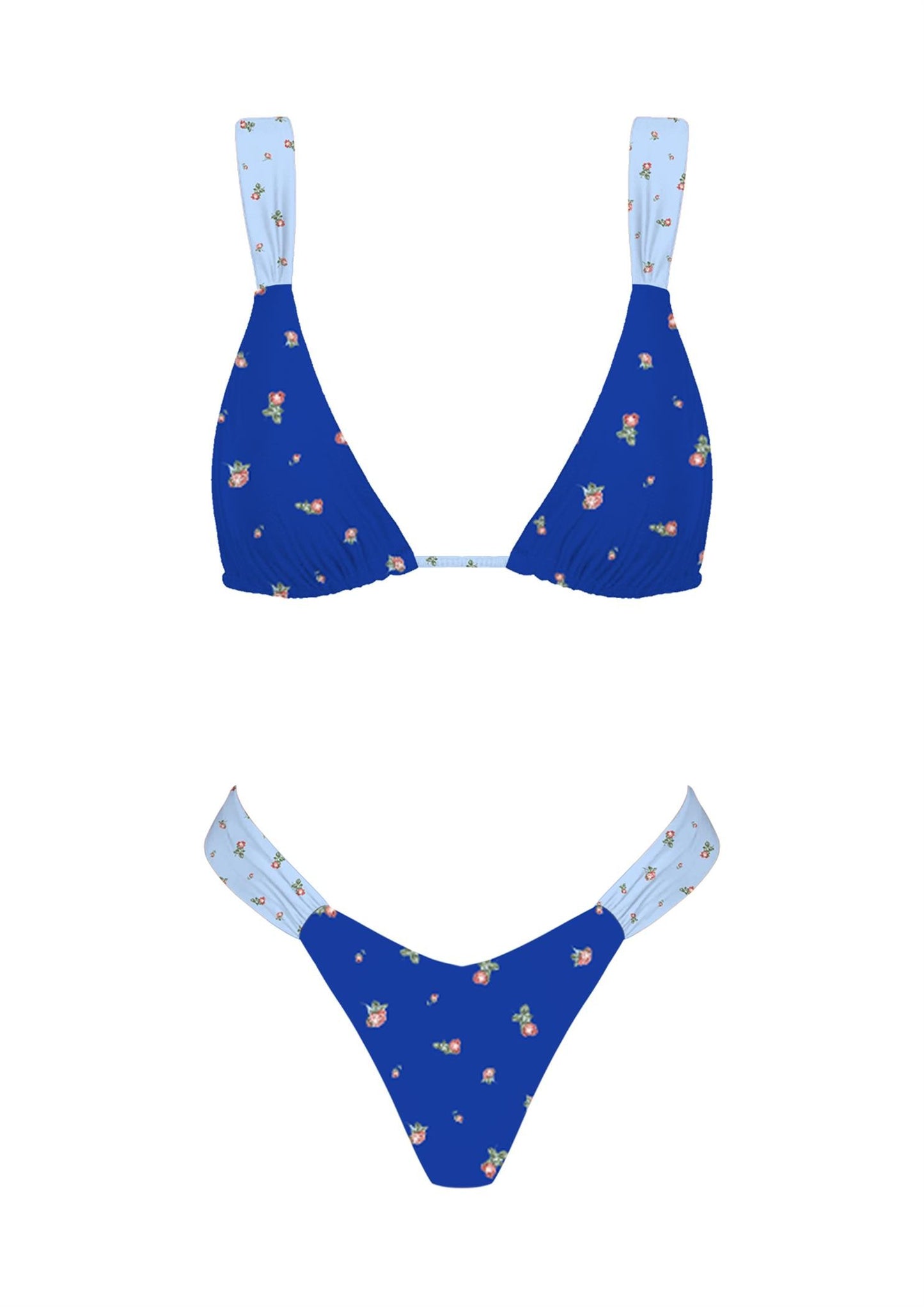 Summer Romance Bikini Top - Cobalt Floral