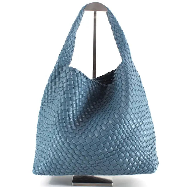 Marlowe Woven Hobo Bag W/Cosmetic Pouch