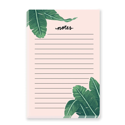 Banana Leaves Notepad | Botanical Leaves Notepad