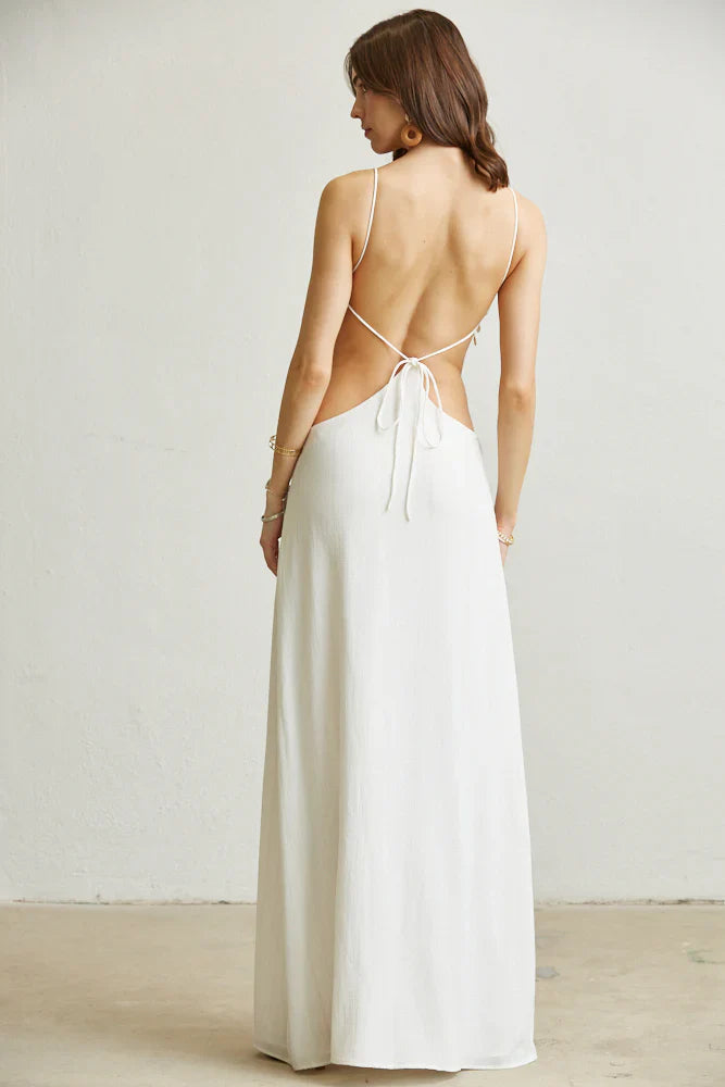 Shell Cascade Maxi Dress