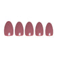 Fall Mauve Press-On Nails - Short Oval