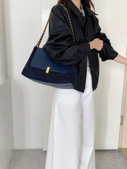 5th Avenue Microfiber Leather Shoulder Bag