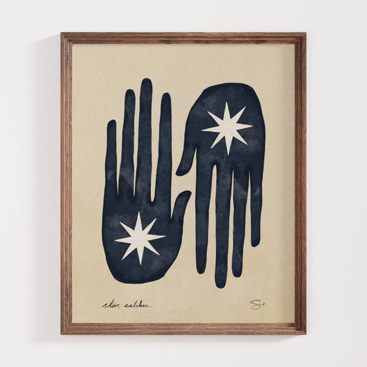 The Star Catcher | Mystical Art Print