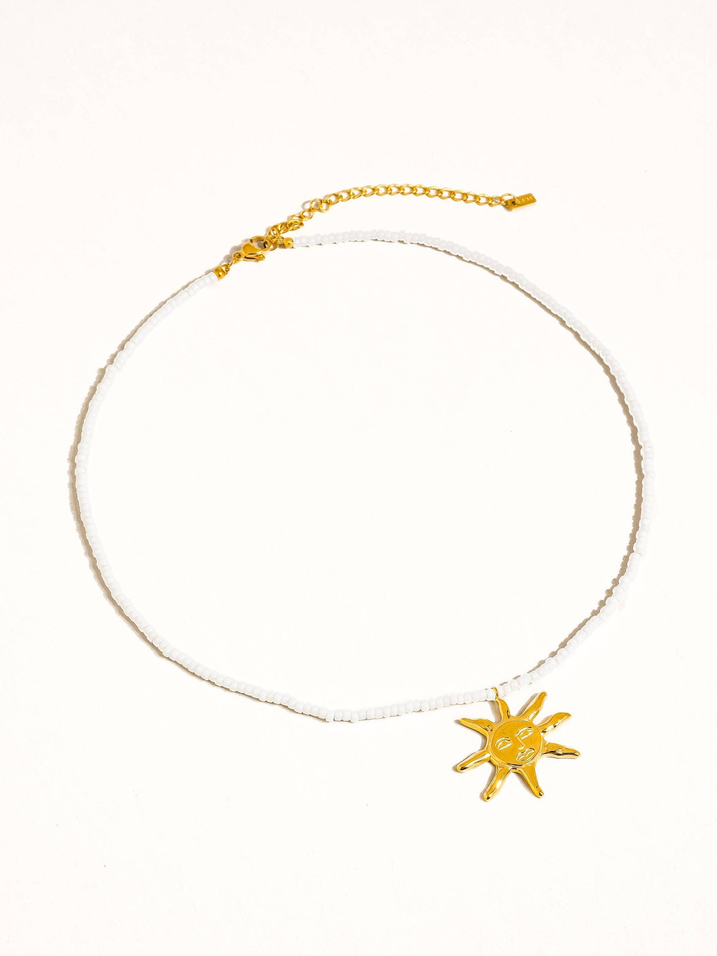 Iridessa 18K Gold Non-Tarnish Sun Beaded Necklace