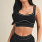 Lily Contrast Thread Sports Bra