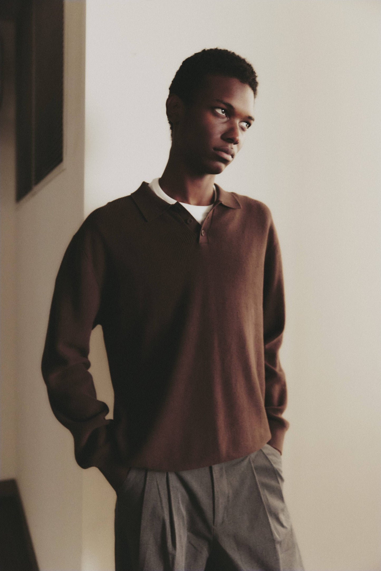 The Damien Sweater | Knit Polo Sweater Top