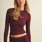 Madelyn Soft Knit Jersey Long Sleeve Tee