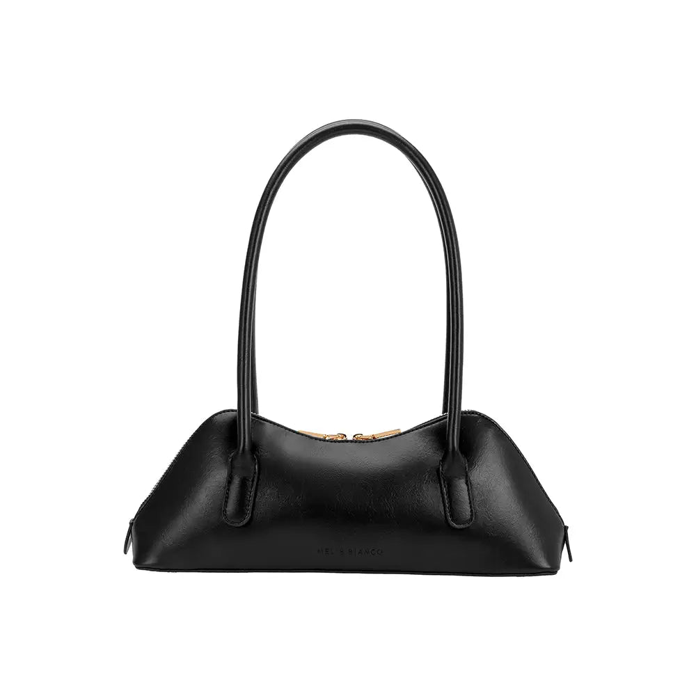 Dakota Recycled Vegan Shoulder Bag - Black