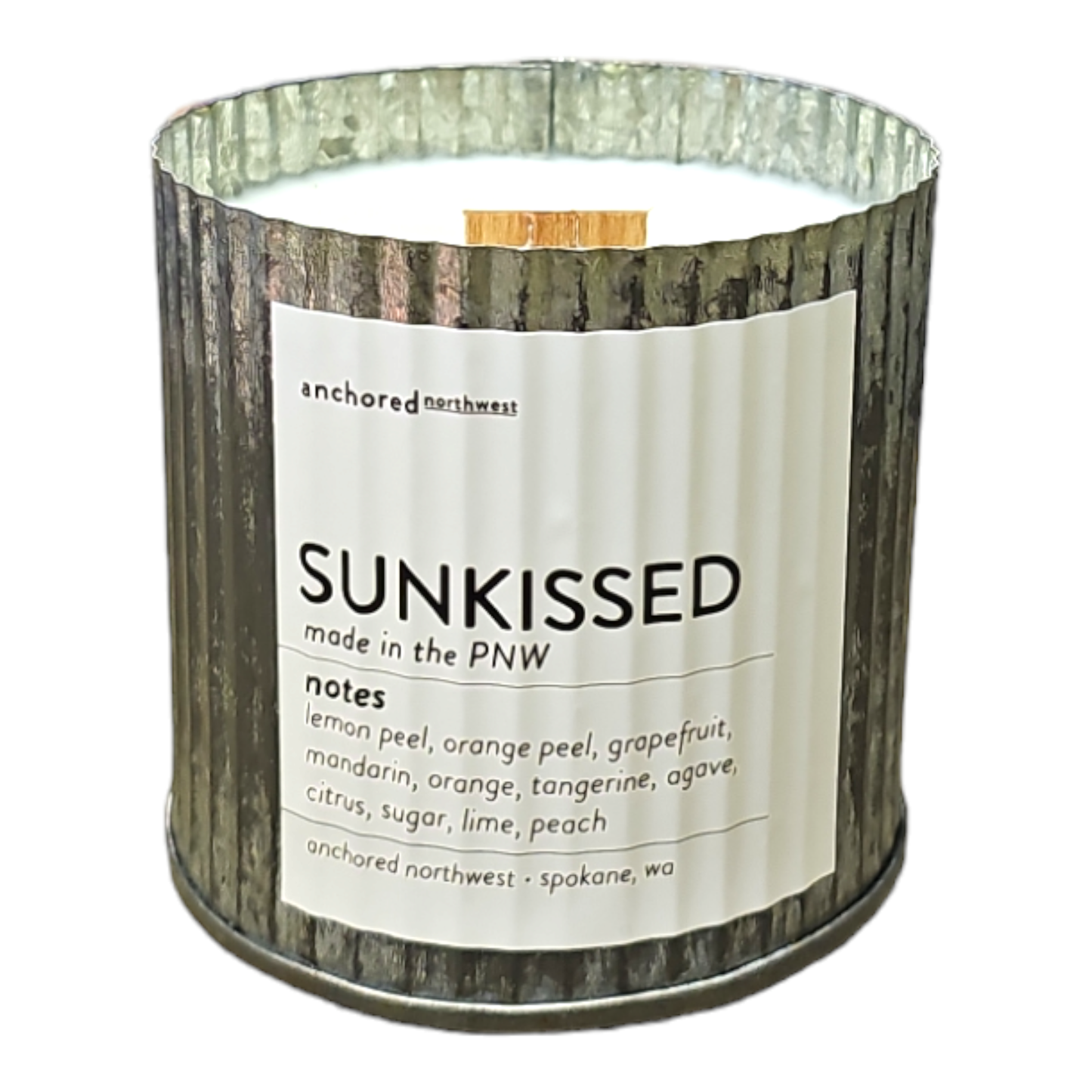 Sunkissed Rustic Wood Wick Candle