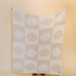 Shell Check Plush Throw - Sand + Tan