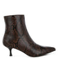 Thymus Snake Print Kitten Heel Boots