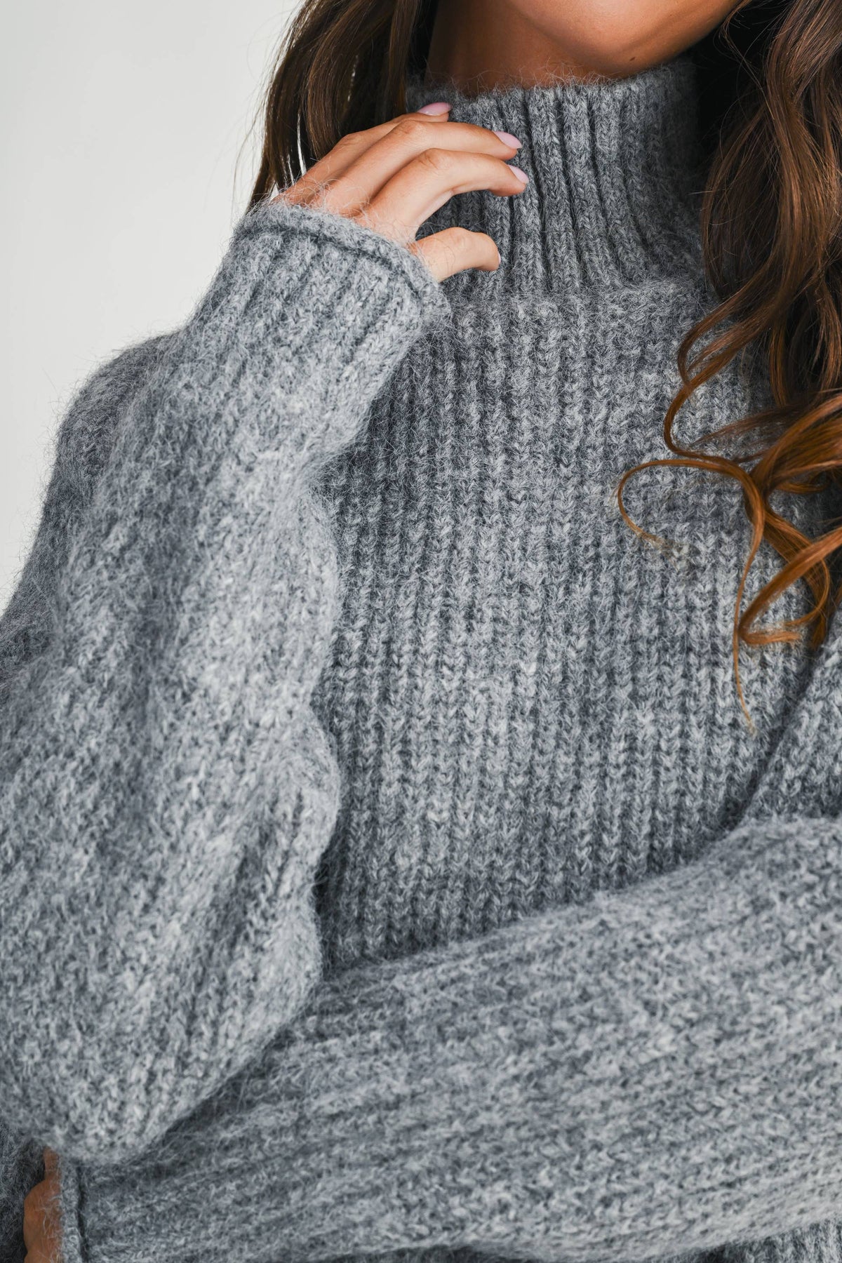 Wilbur Soft Brushed Mock Neck Sweater