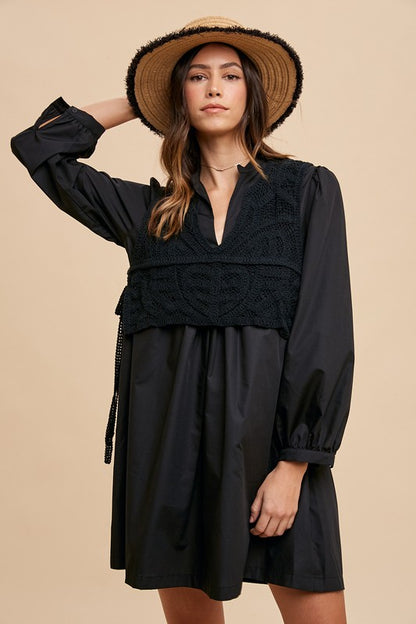 Tolson Shirt Dress - Black