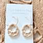 Butter Yellow Floral Hoops