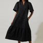 Ely Jacquard Floral Midi Dress - One Left!