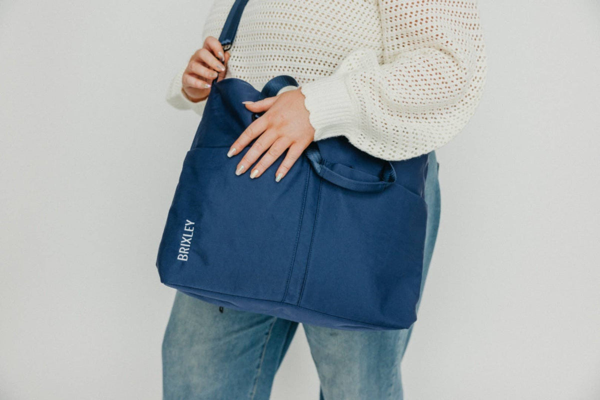 Brixley Tote Bag - Navy Blue