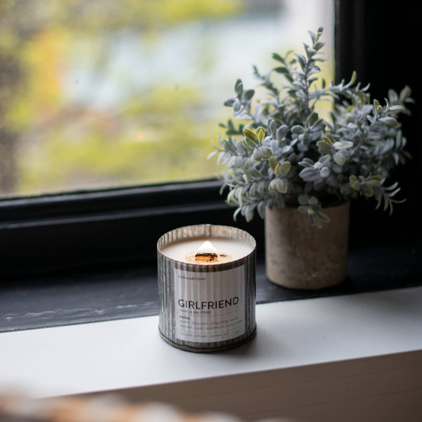 Ocean Shores Rustic Wood Wick Candle
