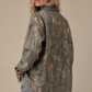 Mesa Denim Collar Camo Shacket