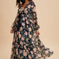 Ari Floral Bow Tie Maxi Dress