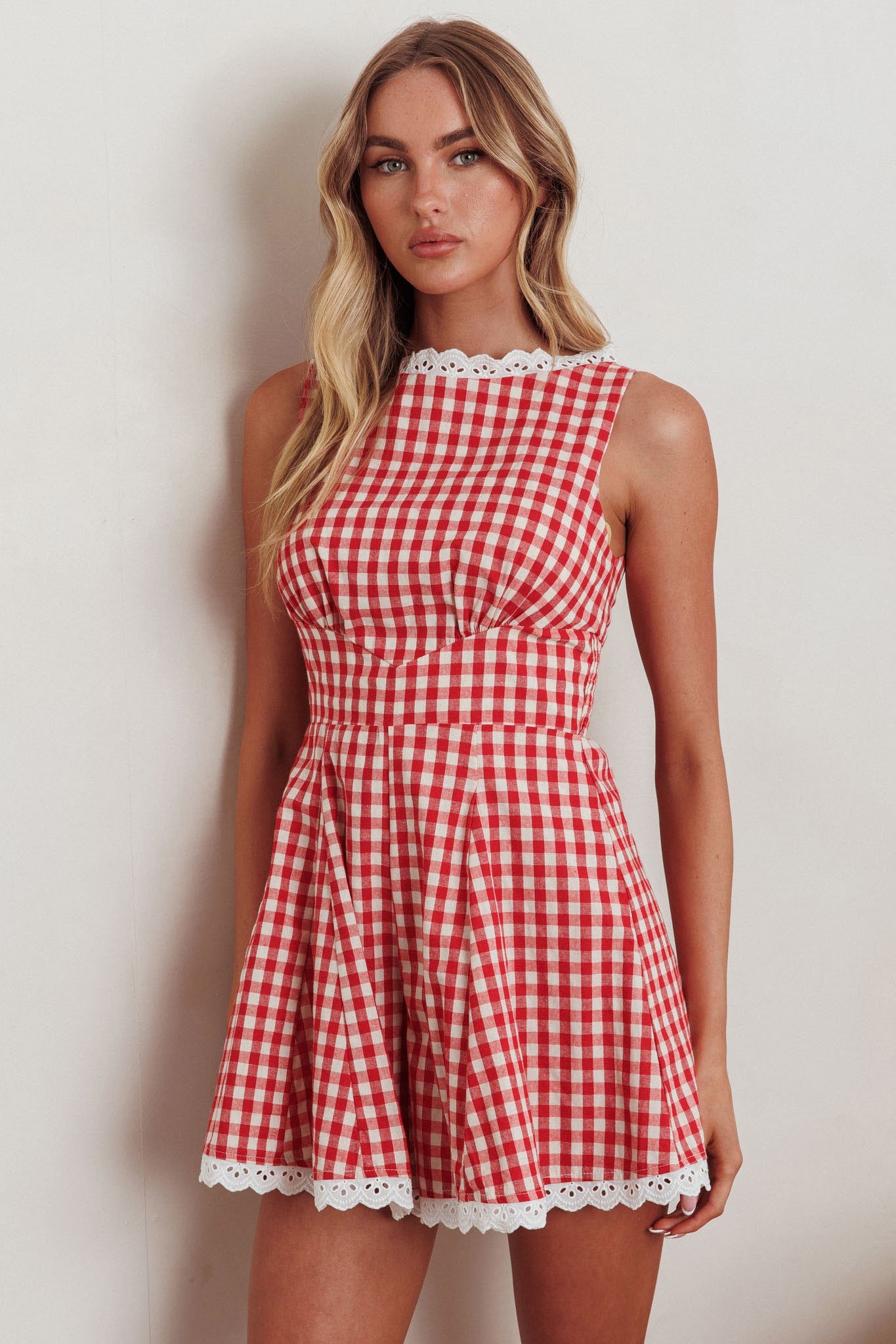 Annabelle Gingham Romper