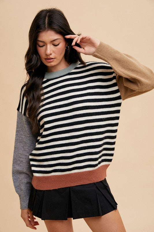 Manny Color Block Sweater