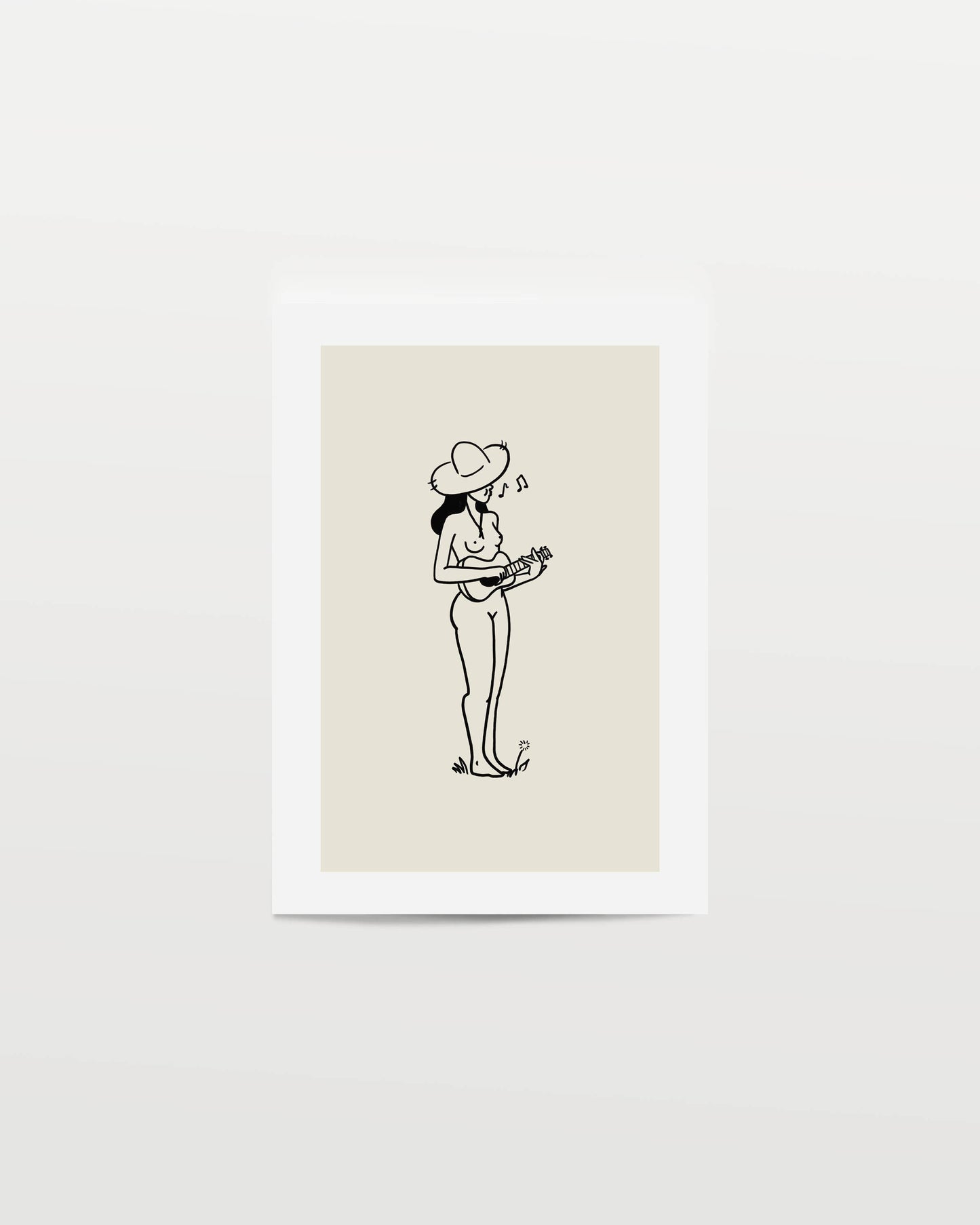 Music Lover Coastal Inspired Minimal Art Print