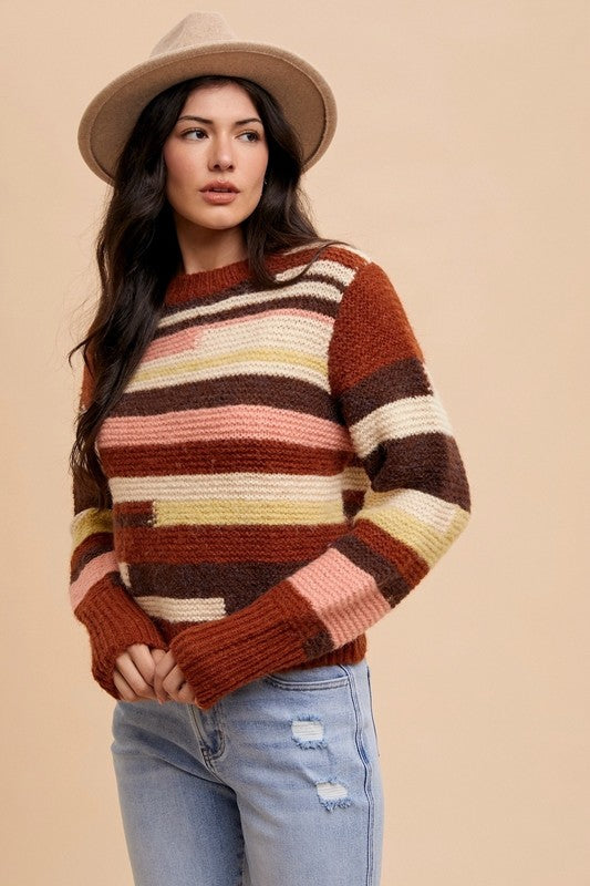 Betty Color Block Sweater