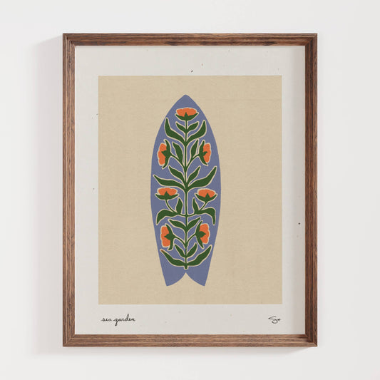 Surf Garden 3 | Surfboard Print