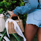 Basket Bag - Natural Straw