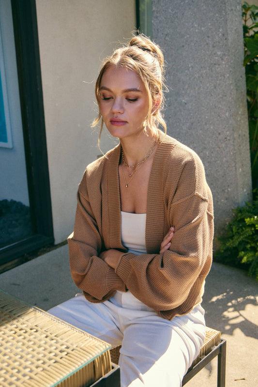 Everyday Essential Waffle Knit Cardigan