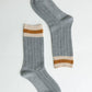 Retro Color Block Wool Blend Crew Socks