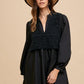 Tolson Shirt Dress - Black