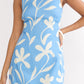 Loren Boat Neck Floral Mini Dress