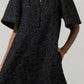 Ely Jacquard Floral Midi Dress - One Left!