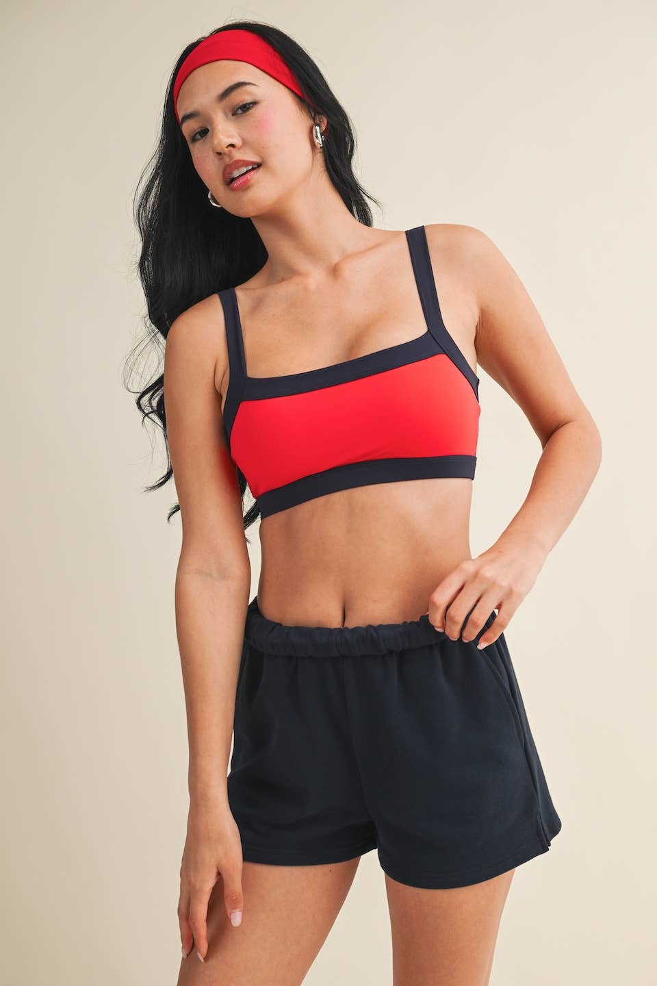 Sierra Contrast Block Sports Bra
