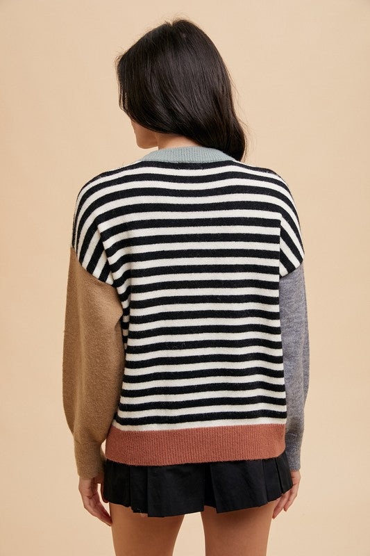 Manny Color Block Sweater