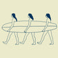 "Surfers" 90's Surf Culture Inspired Minimal Art Print