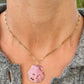Scallop Paperclip Necklace