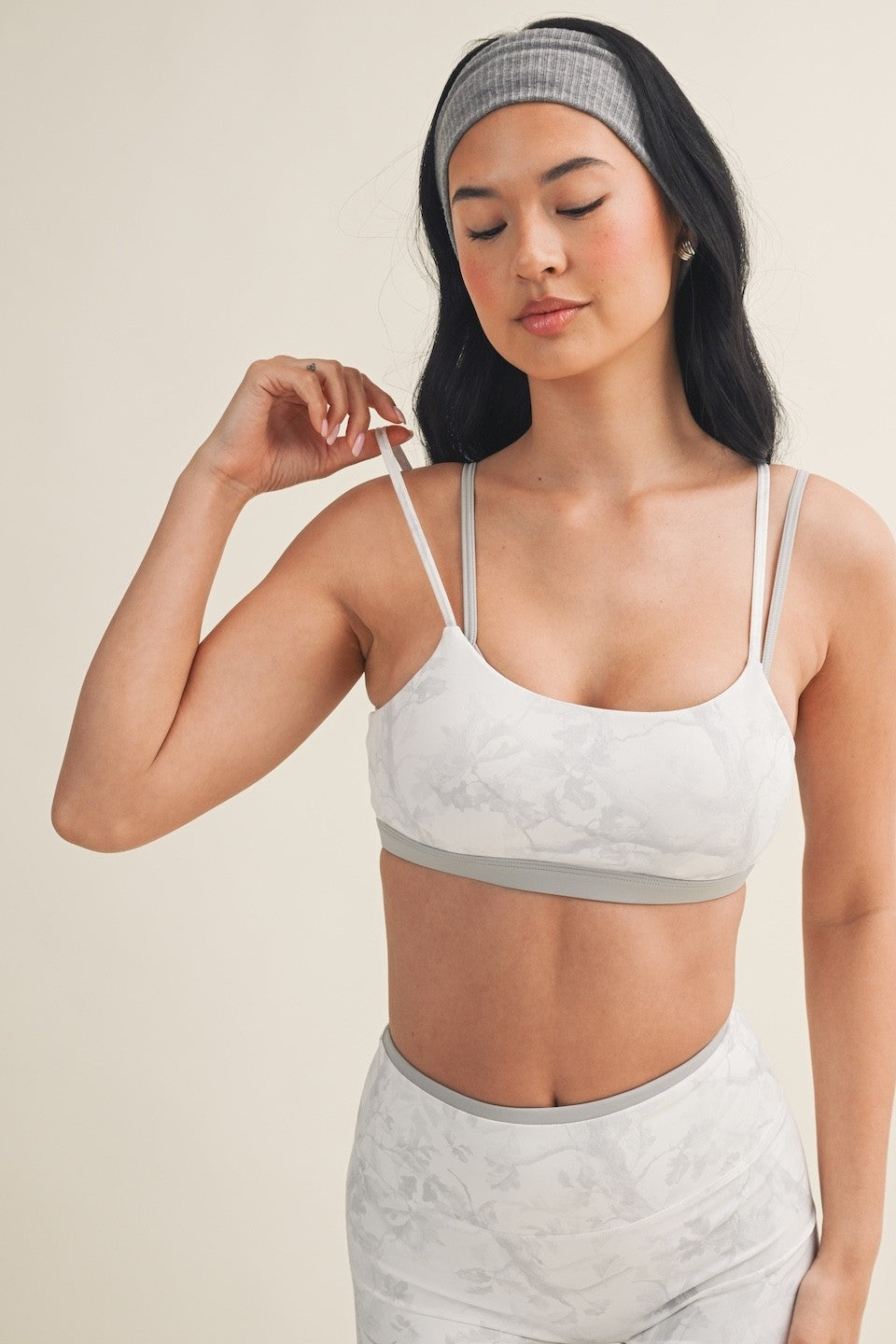 Camo Print Double Layered Sports Bra