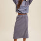 Janie Fleece Midi Skirt