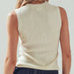 Naomi Contrast Trim Sweater Tank