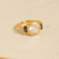 Chamonix 18K Gold Non-Tarnish Vintage Statement Trio Ring