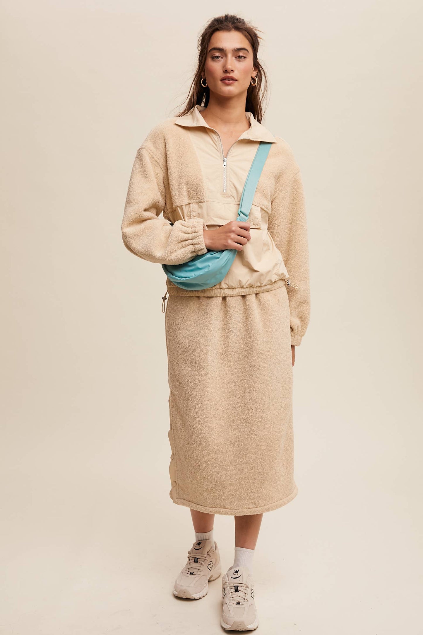 Janie Fleece Midi Skirt