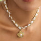 Journey 18K Gold Non-Tarnish Floral Chain Pendant Necklace