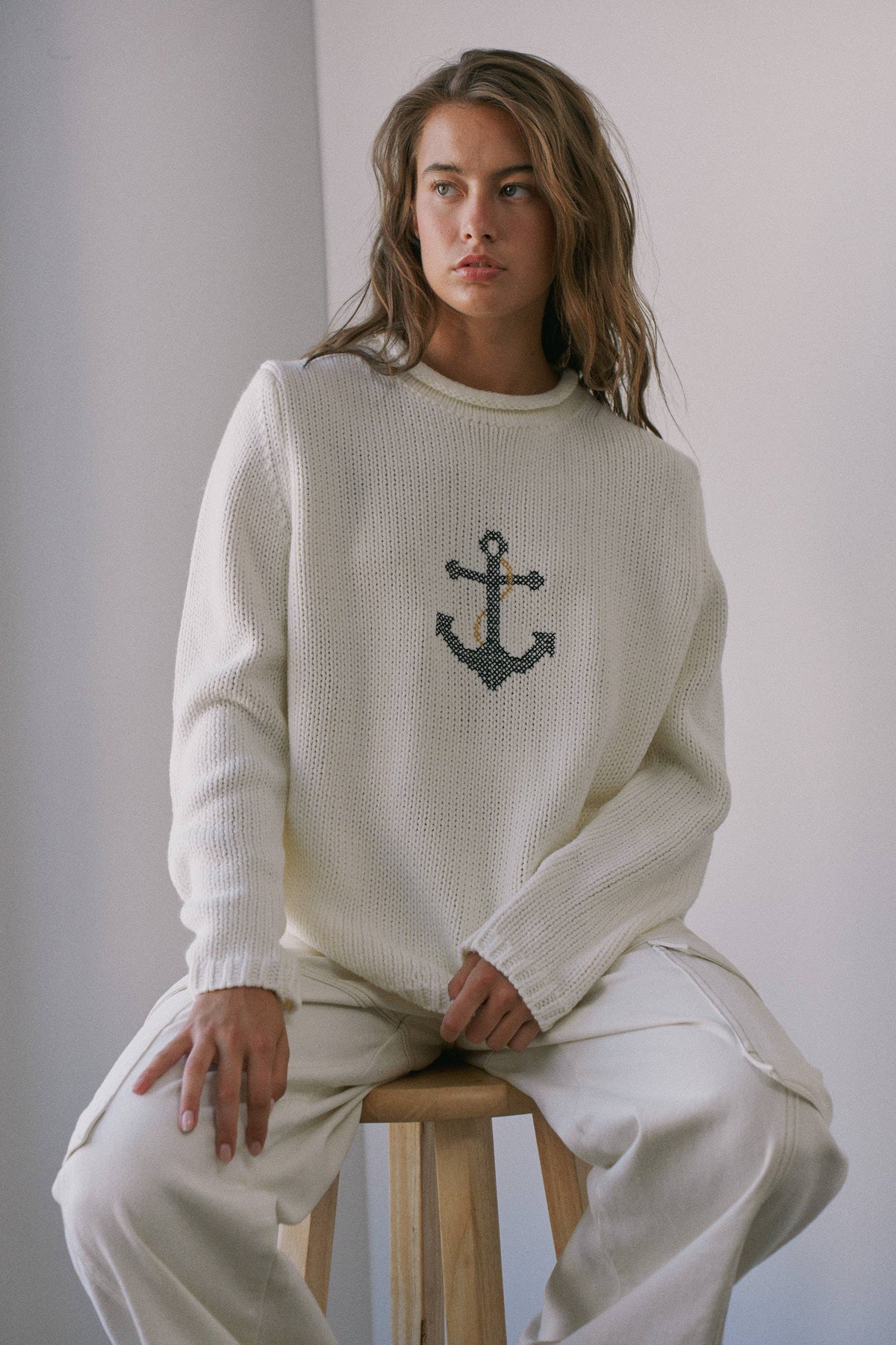 Coastal Anchor Knit Sweater