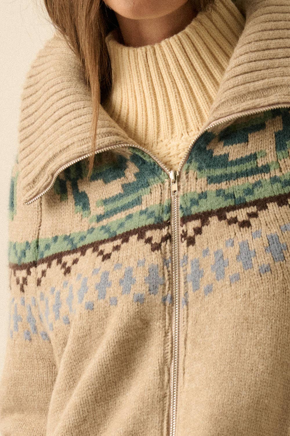 Olivia Fair Isle Sweater Jacket