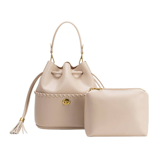 Janae Bone Recycled Vegan Leather Top Handle Bag